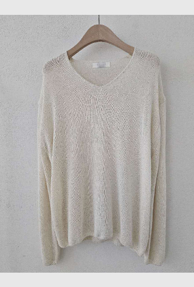 B125.星星家溫柔亞麻混紡針織衫