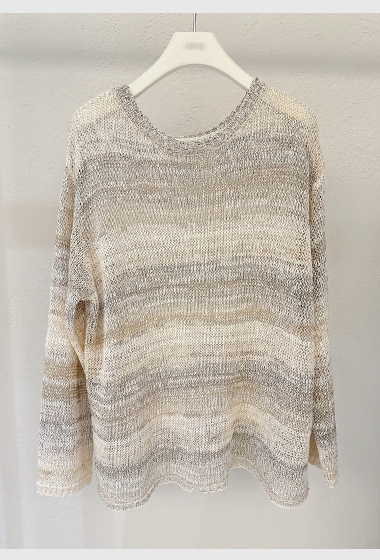 B101.淡雅漸層條紋針織衫