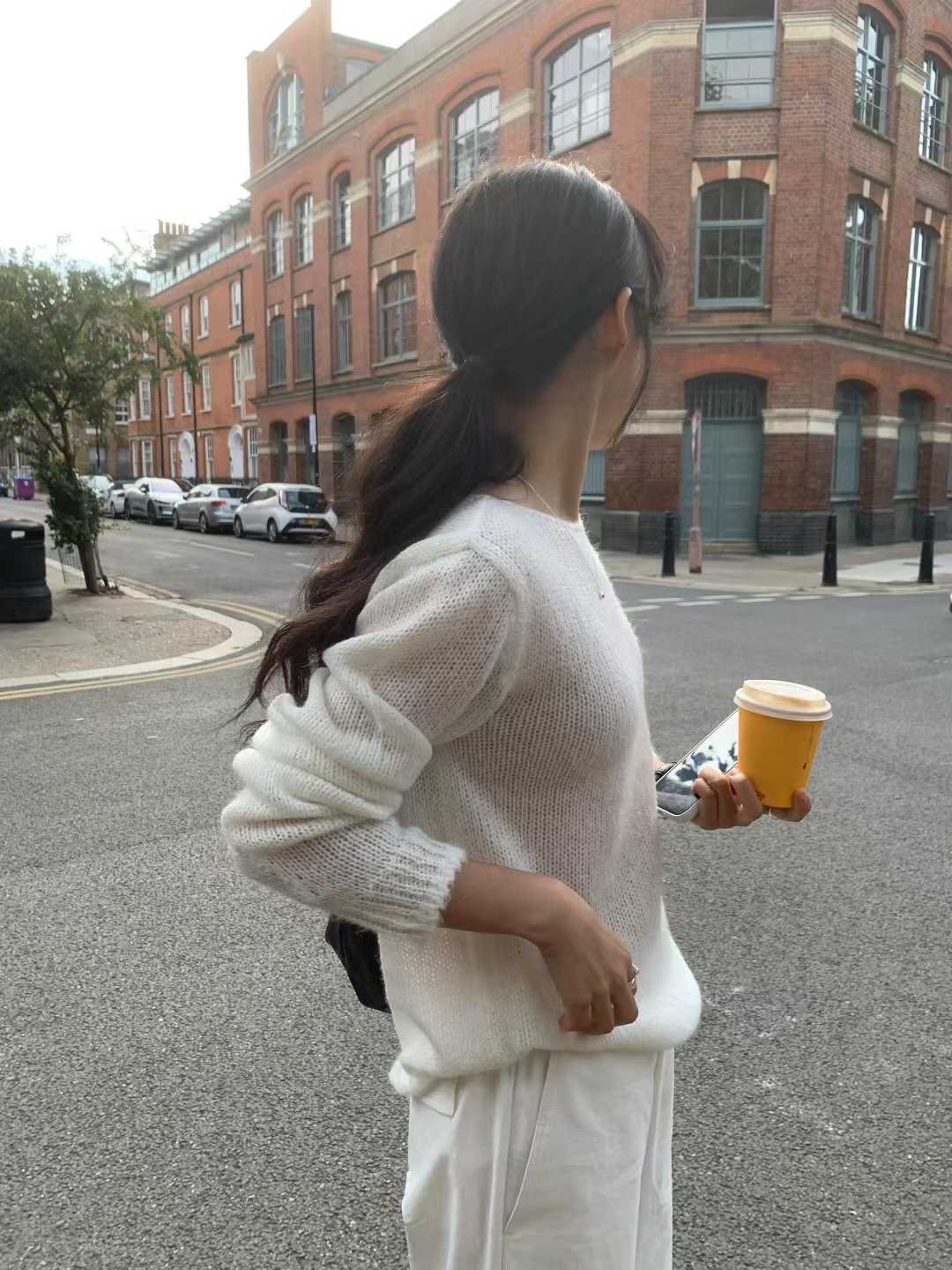 A106.顏值家淡雅鬆軟針織衫
