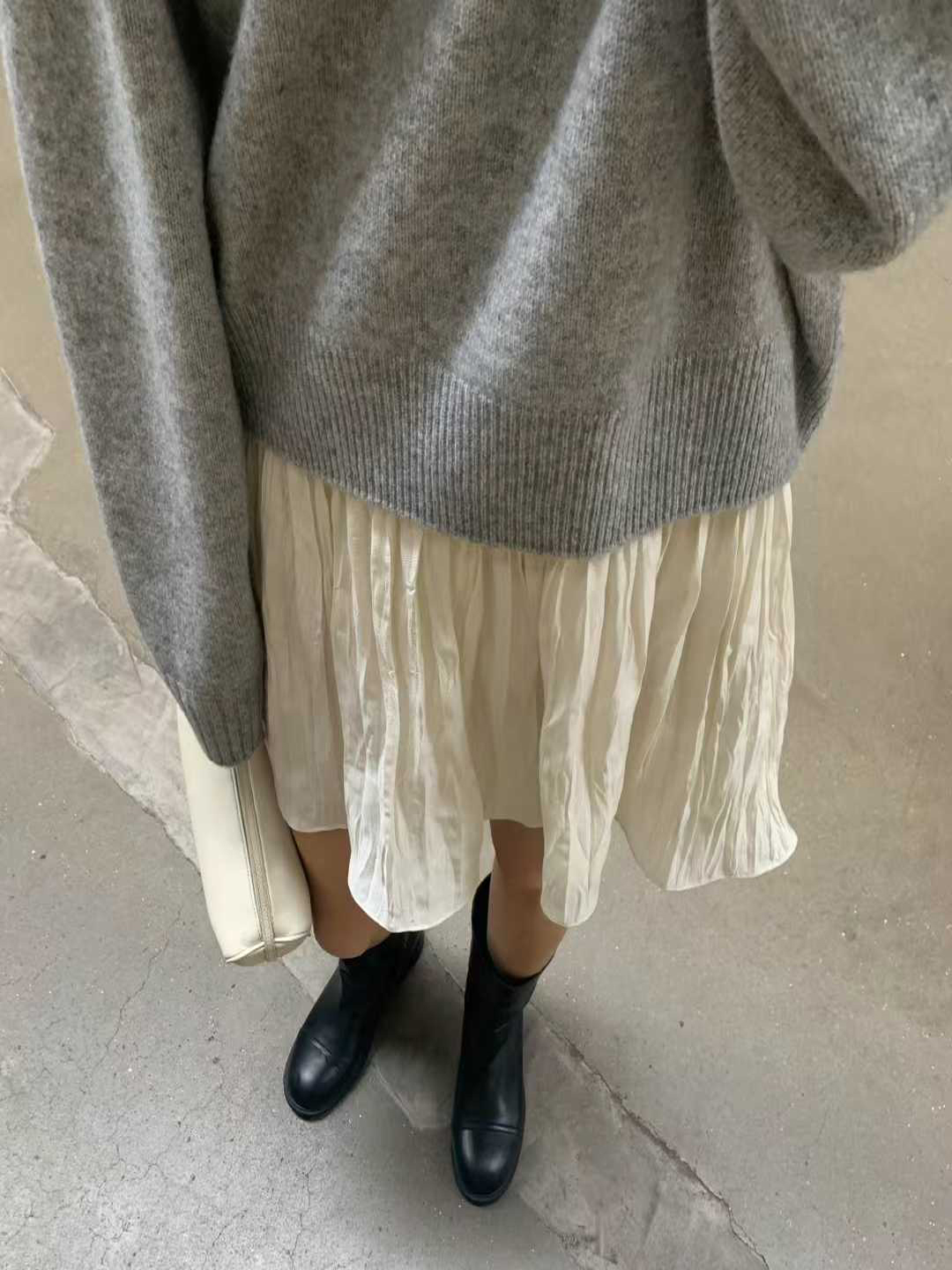 B93.顏值家日常百搭圓領無縫毛衣