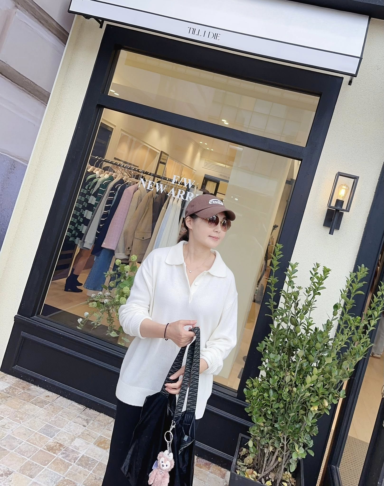 顏值家半門襟5%CASHMERE翻領毛衣