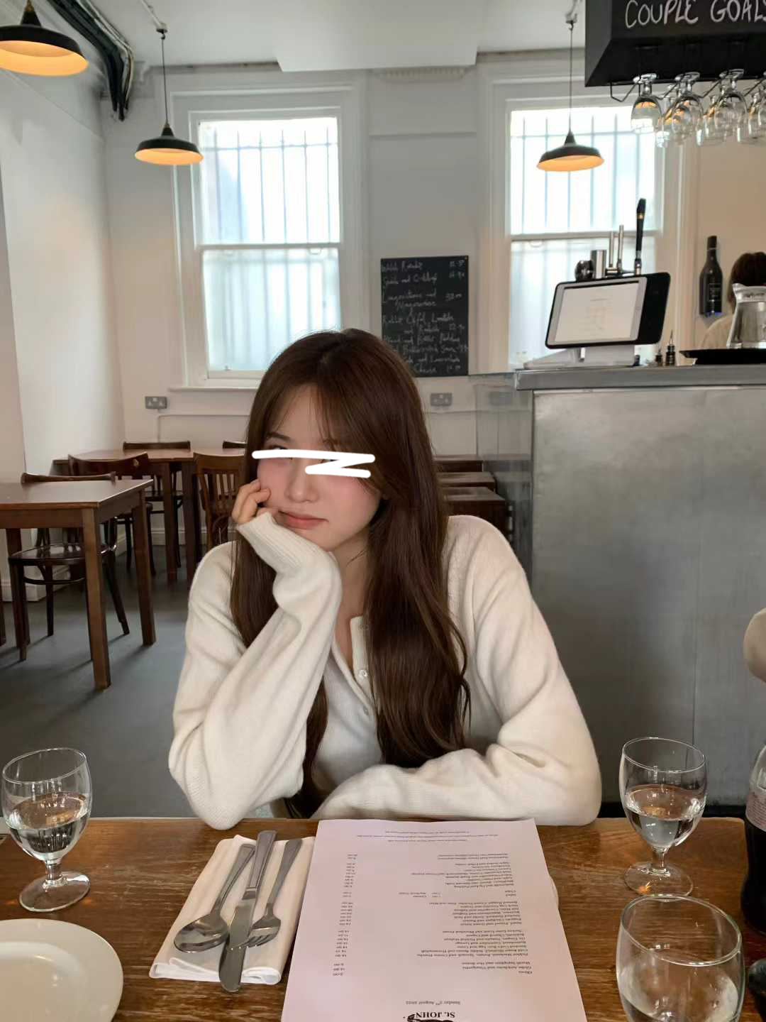 顏值家半門襟5%CASHMERE翻領毛衣