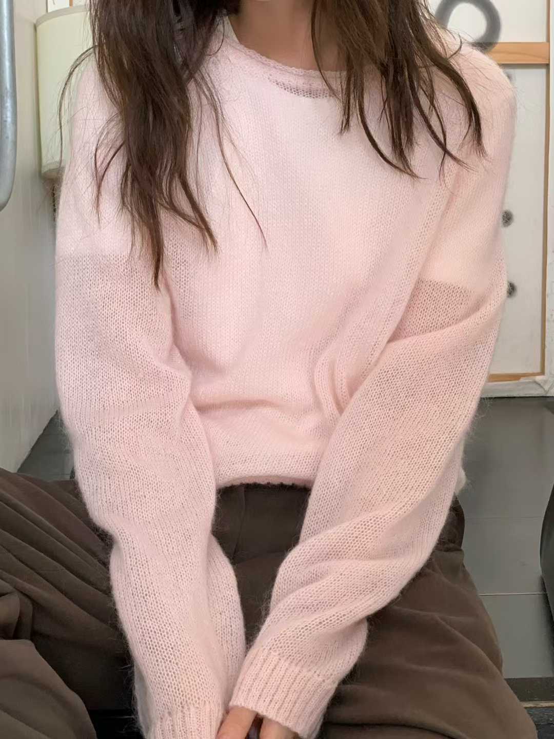 小V家KID MOHAIR圓領毛衣
