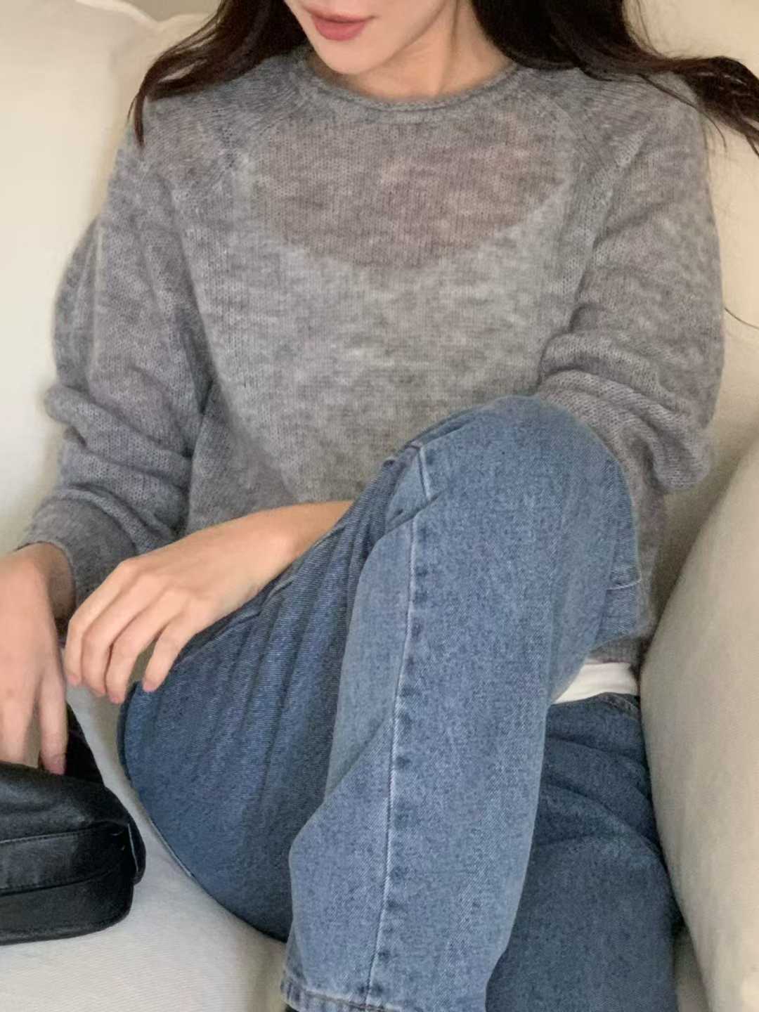 小V家KID MOHAIR圓領毛衣