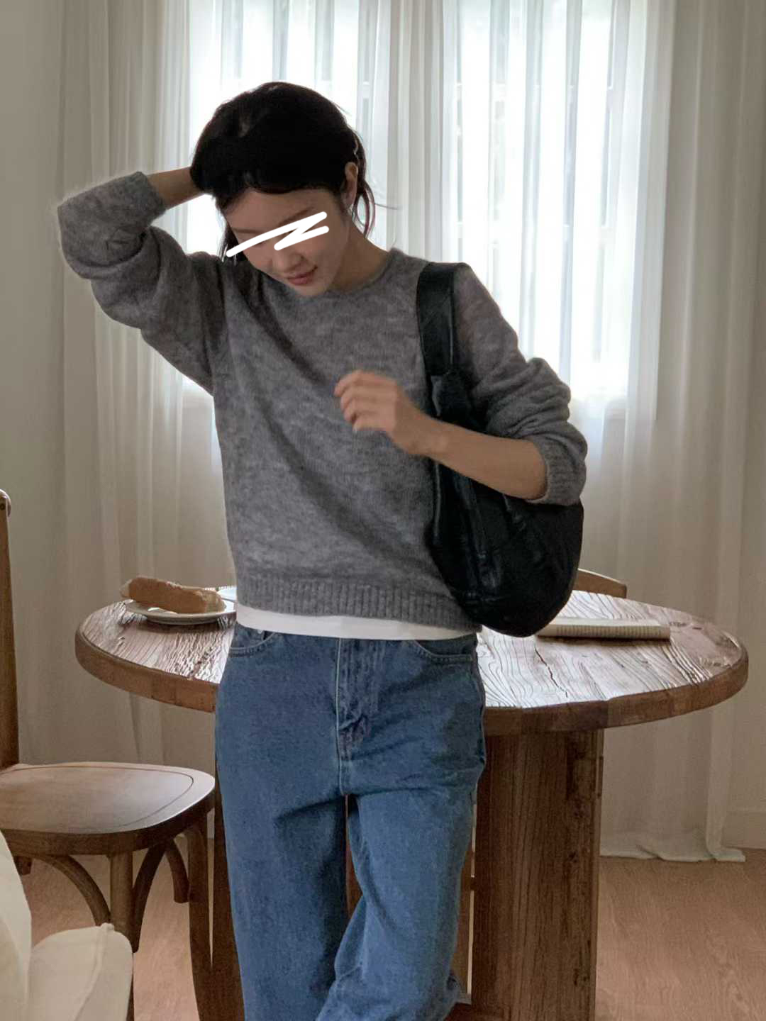 小V家KID MOHAIR圓領毛衣