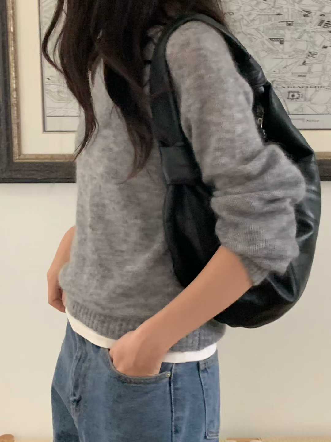 小V家KID MOHAIR圓領毛衣