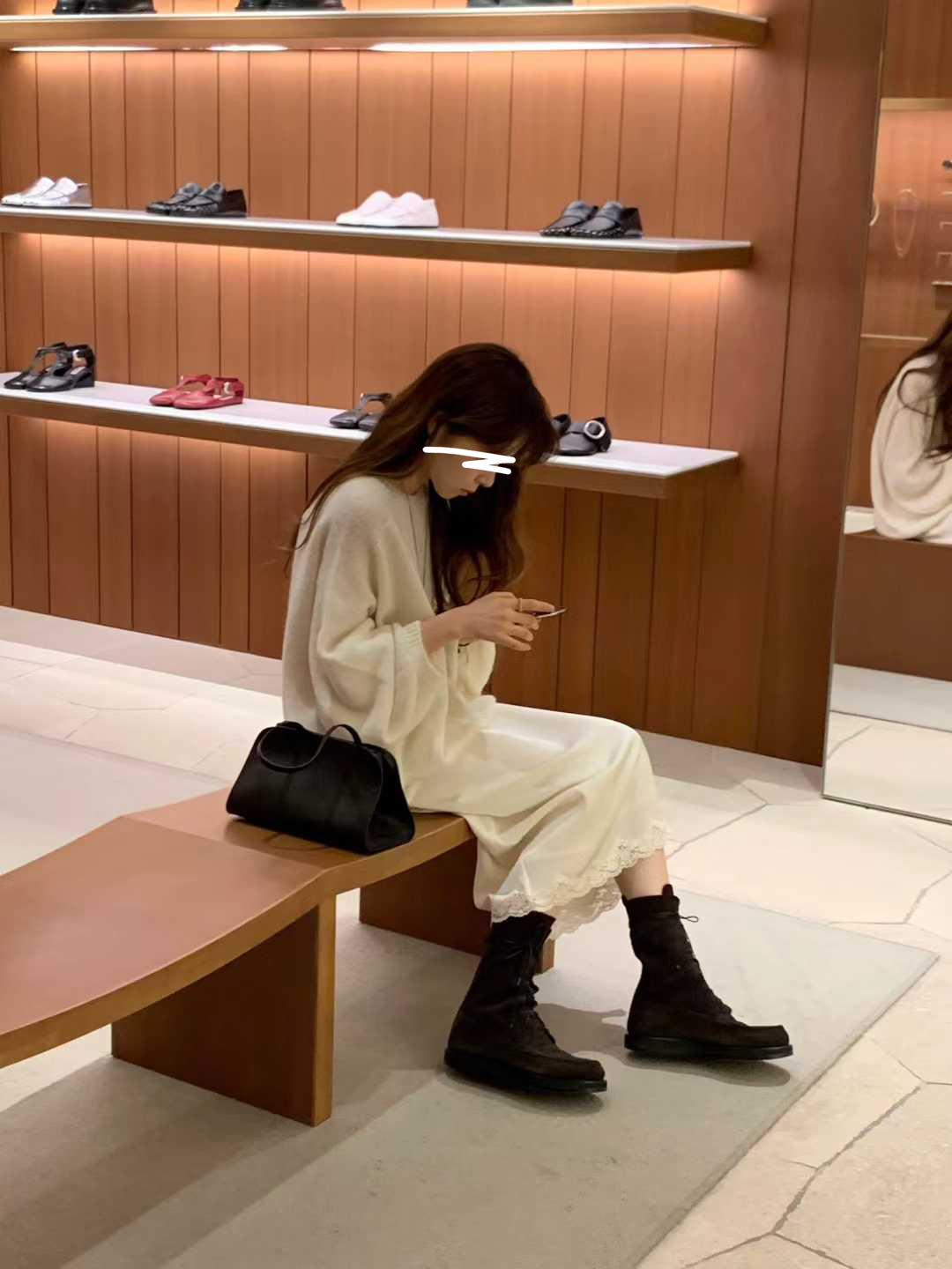 A13.顏值家圓領女孩慵懶毛衣
