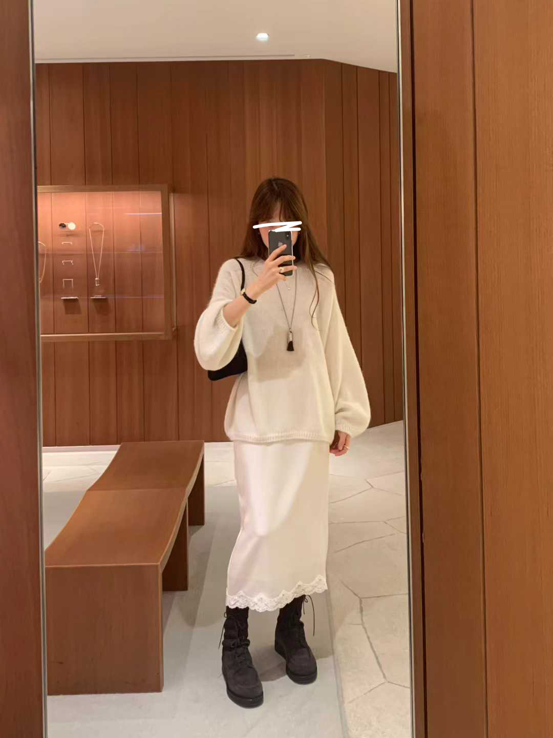 A13.顏值家圓領女孩慵懶毛衣
