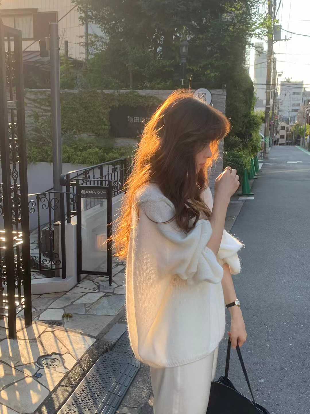A13.顏值家圓領女孩慵懶毛衣