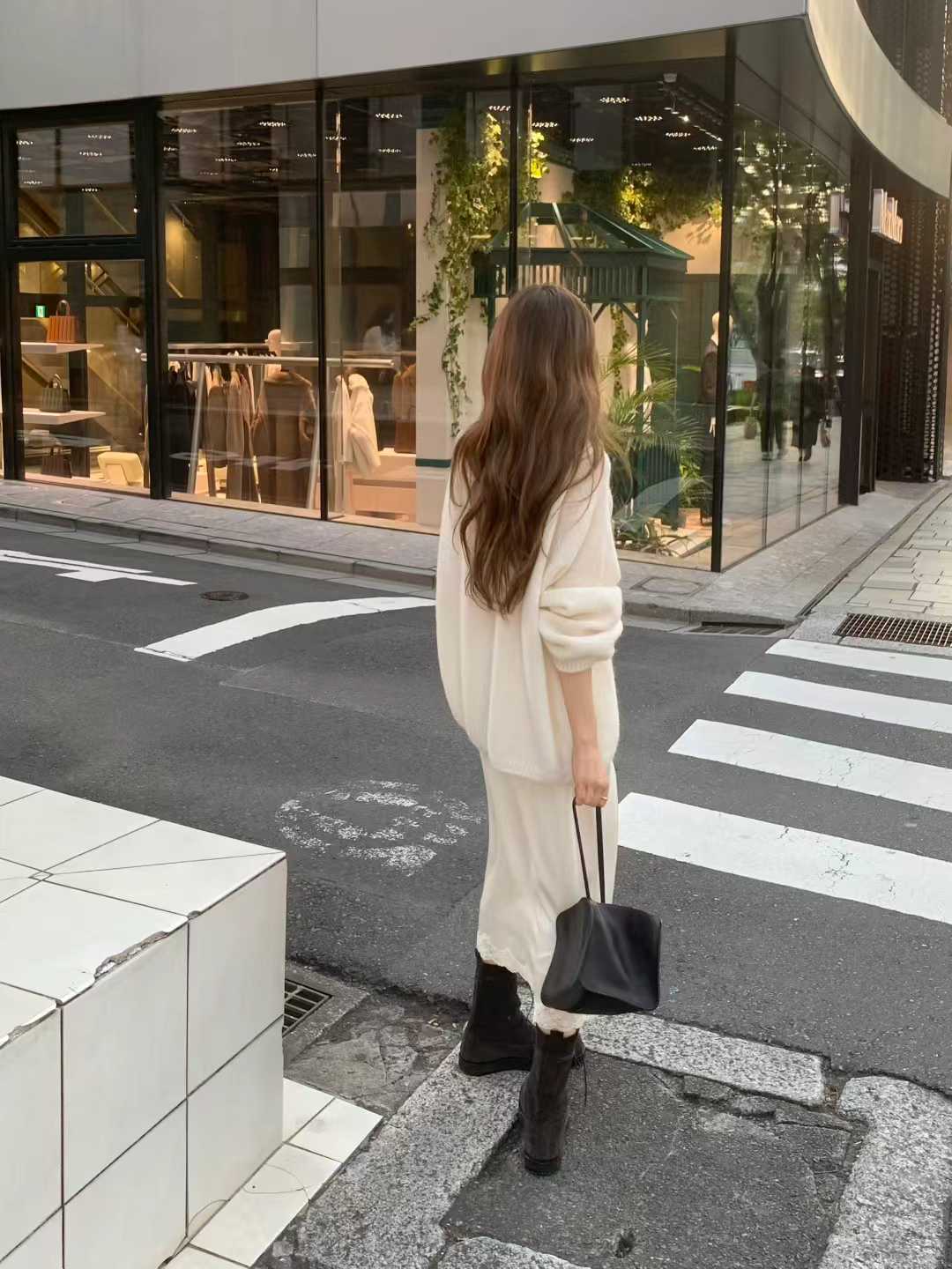 A13.顏值家圓領女孩慵懶毛衣