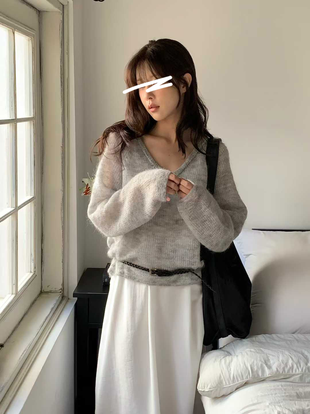 小V家KIDMOHAIR柔色V領毛衣
