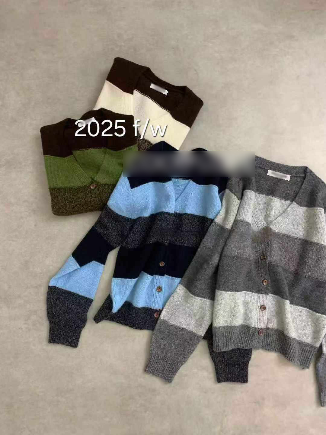 可可家寬條紋70%WOOL外套