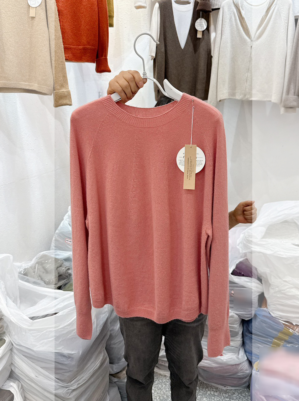 A05.木木家無縫30%WOOL圓領毛衣