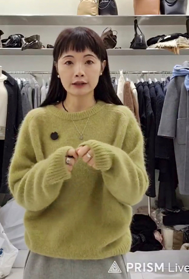 B97.質感家毛絨色彩圓領毛衣
