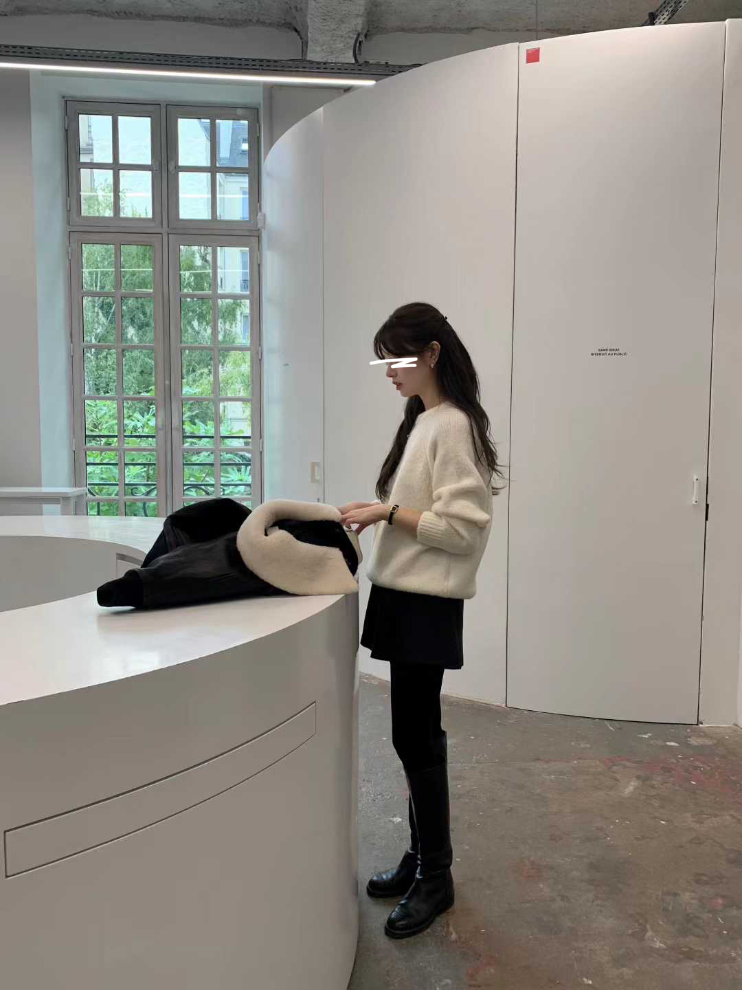 A16.顏值家甜美慵懶圓領毛衣