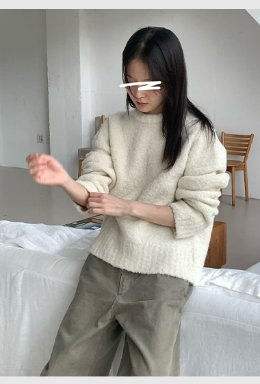 B59.纖瘦家圈圈紗針織上衣