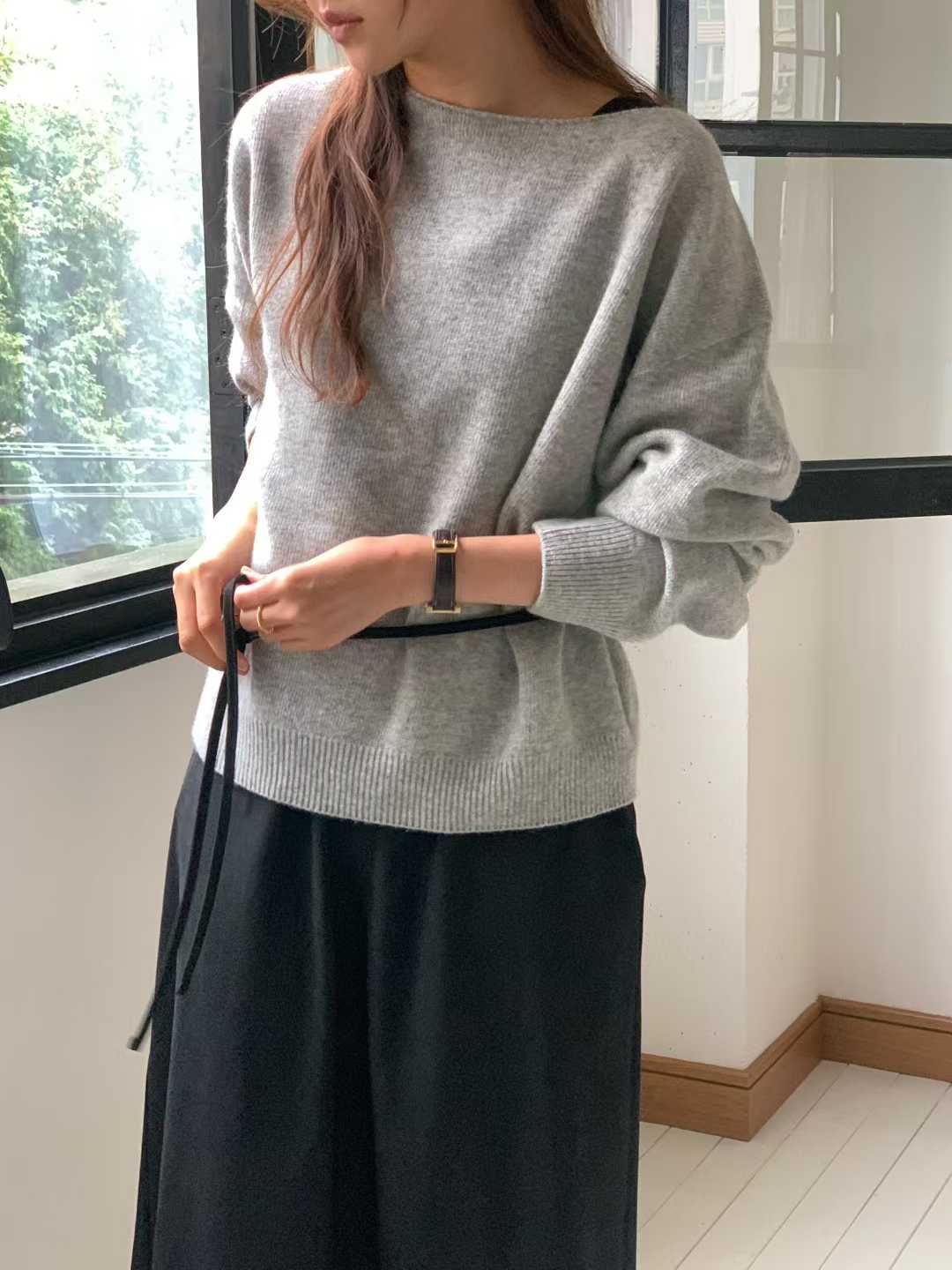 大V家淡雅5%CASHMERE毛衣