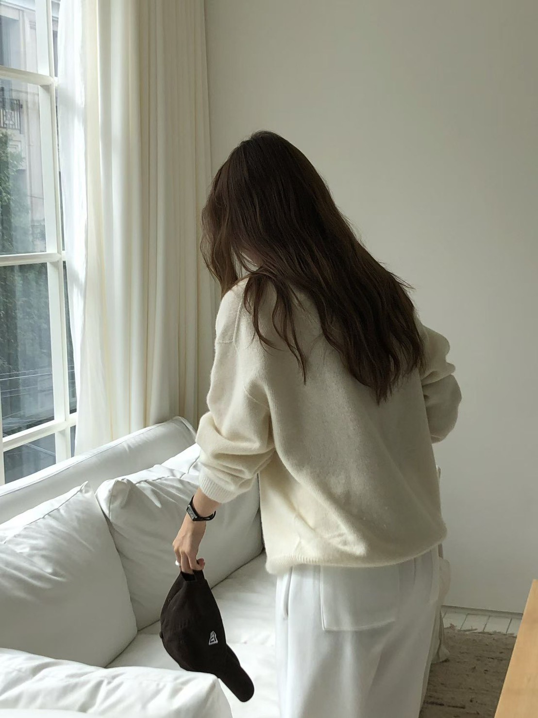 大V家淡雅5%CASHMERE毛衣