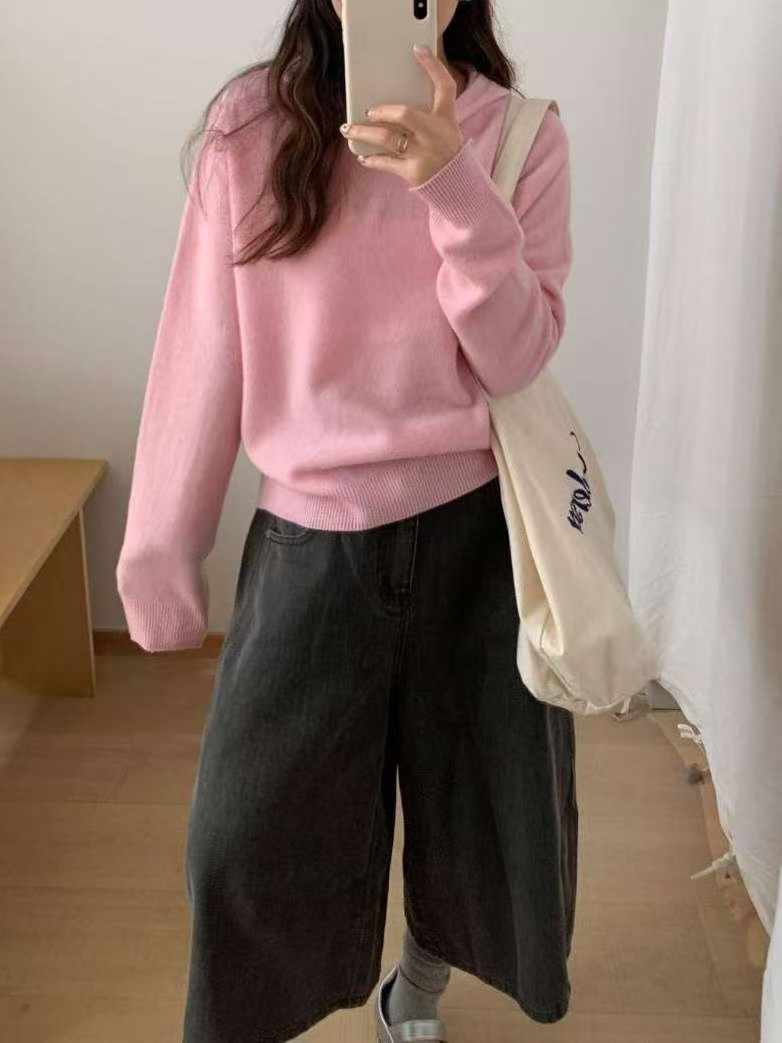 B79.可可家唯美暖暖連帽毛衣