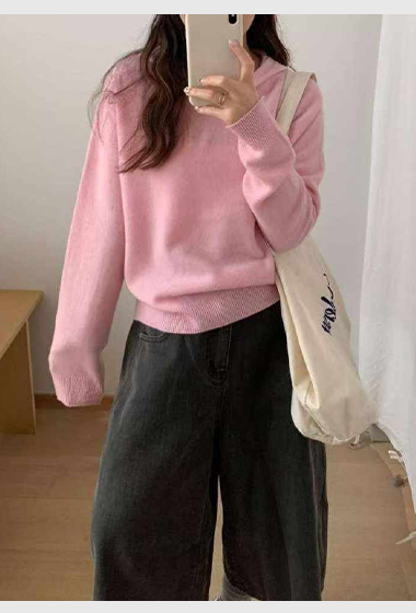 B79.可可家唯美暖暖連帽毛衣