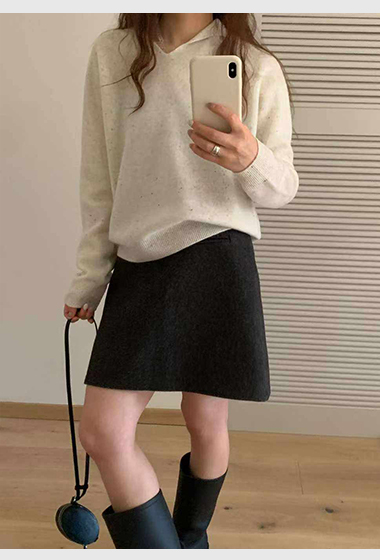 B79.可可家唯美暖暖連帽毛衣