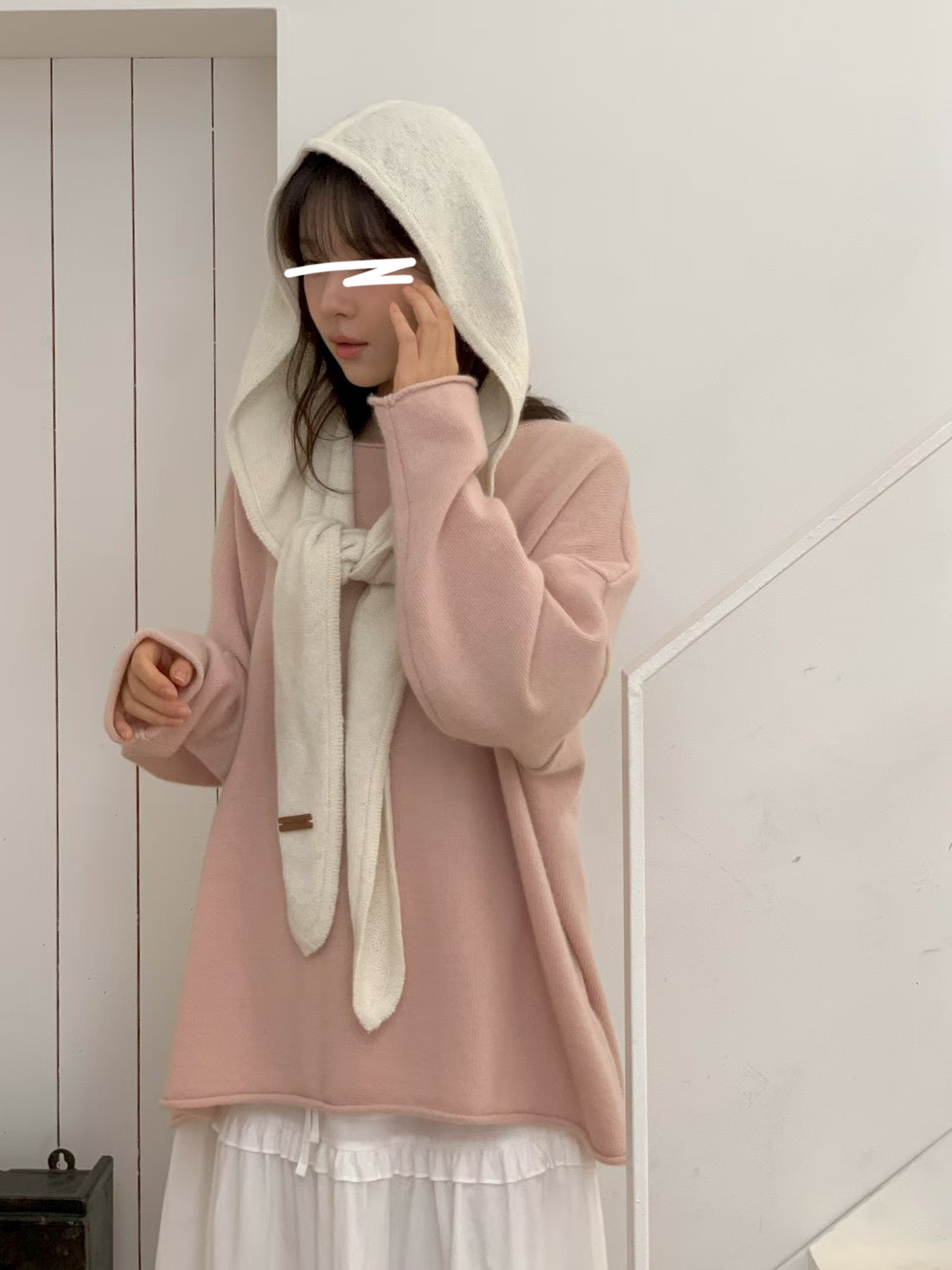 A32.甜姐家10%CASHMERE粉嫩毛衣