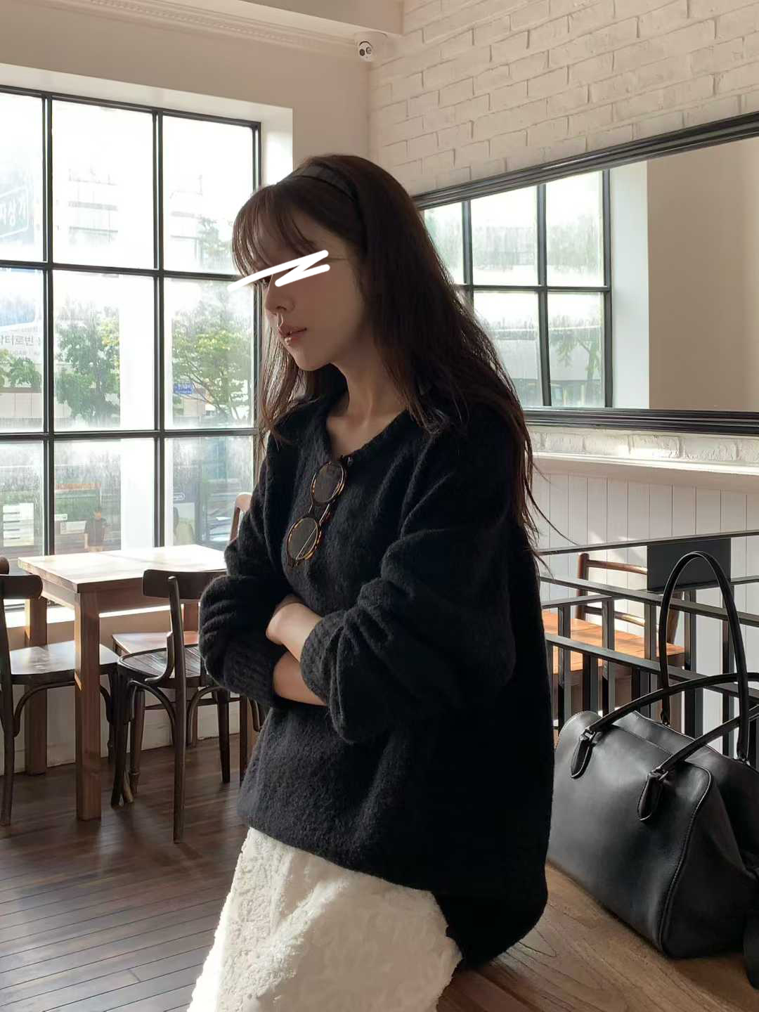 B12.小V家溫暖安格拉圓領毛衣