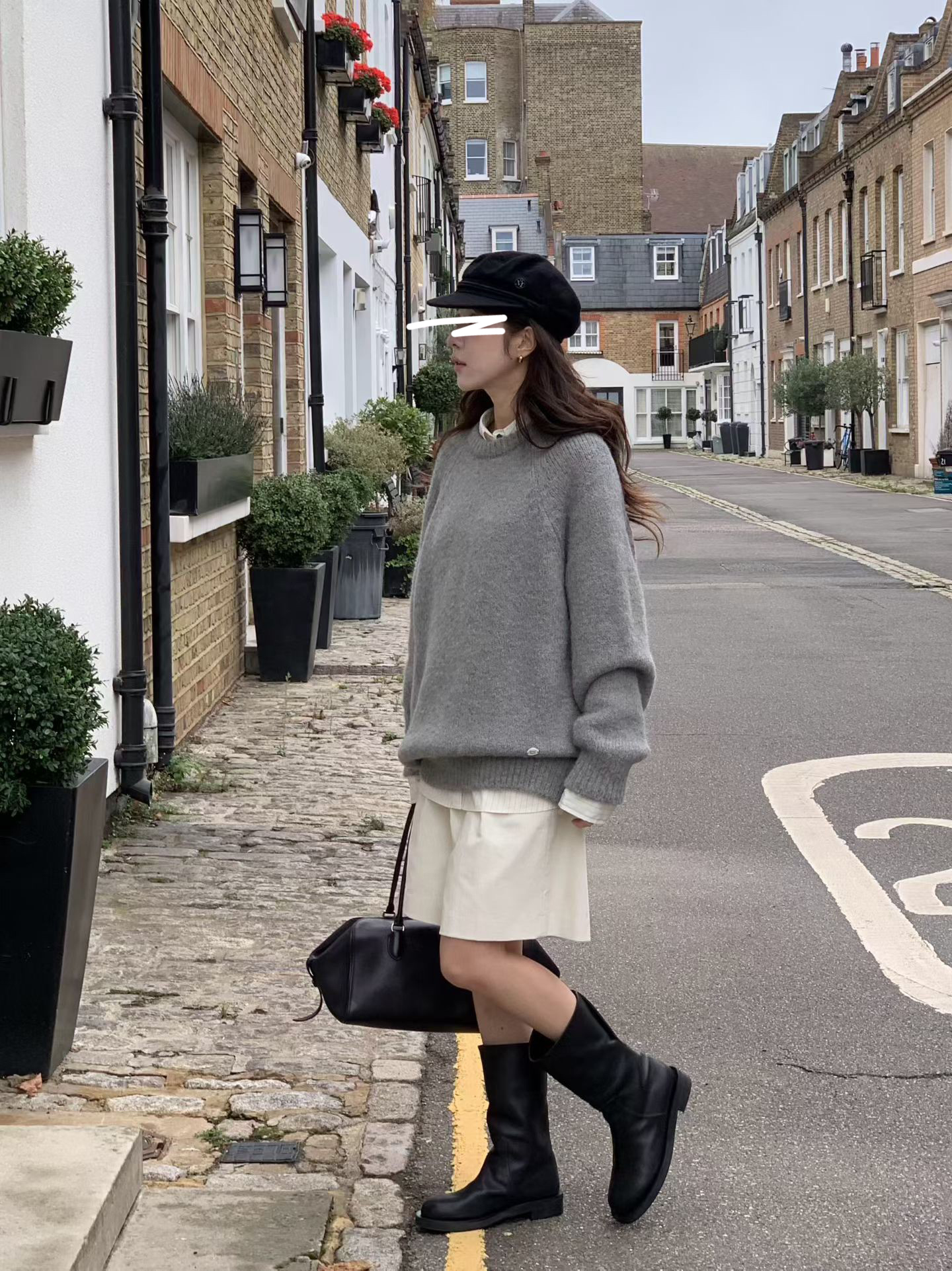 B12.小V家溫暖安格拉圓領毛衣