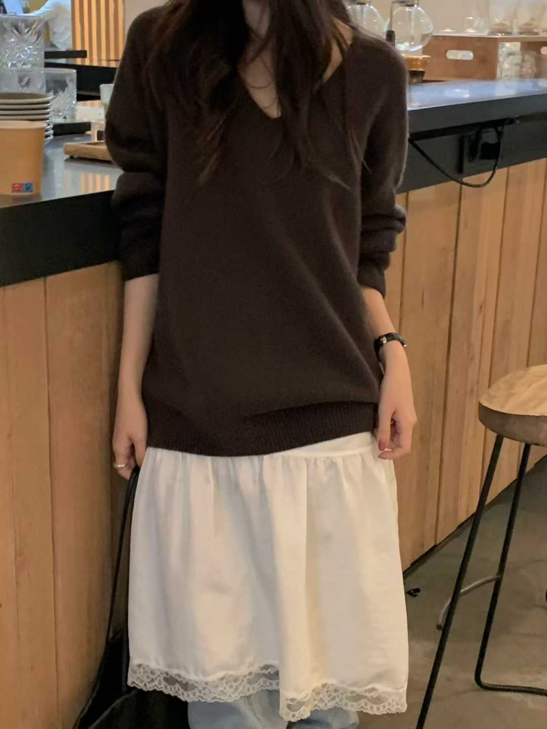 B07.小V家必備V領5%CASHMERE毛衣