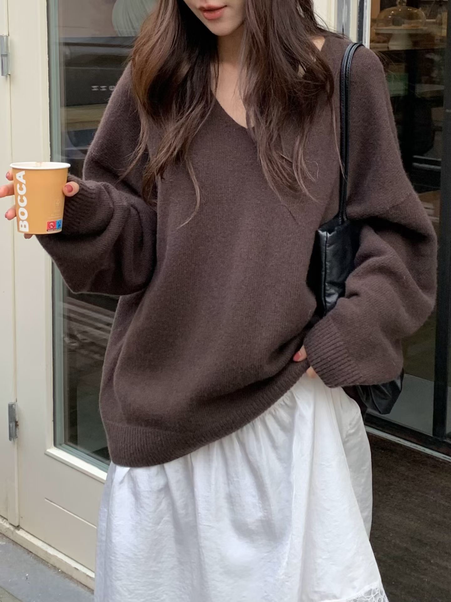 B07.小V家必備V領5%CASHMERE毛衣