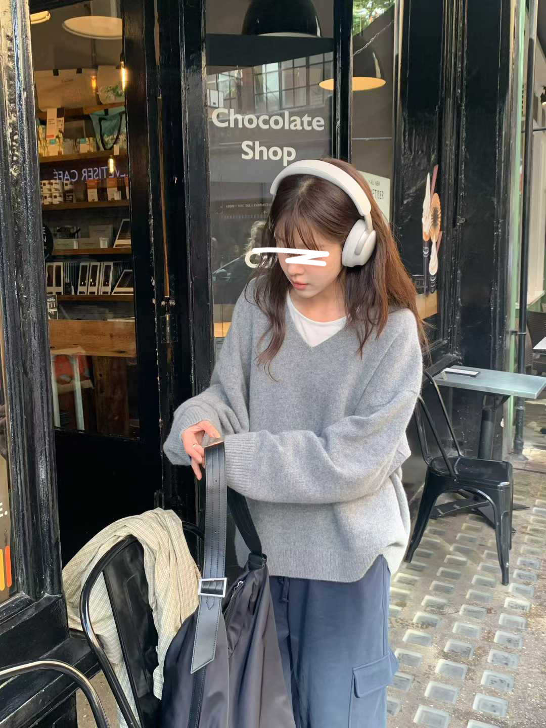 B07.小V家必備V領5%CASHMERE毛衣