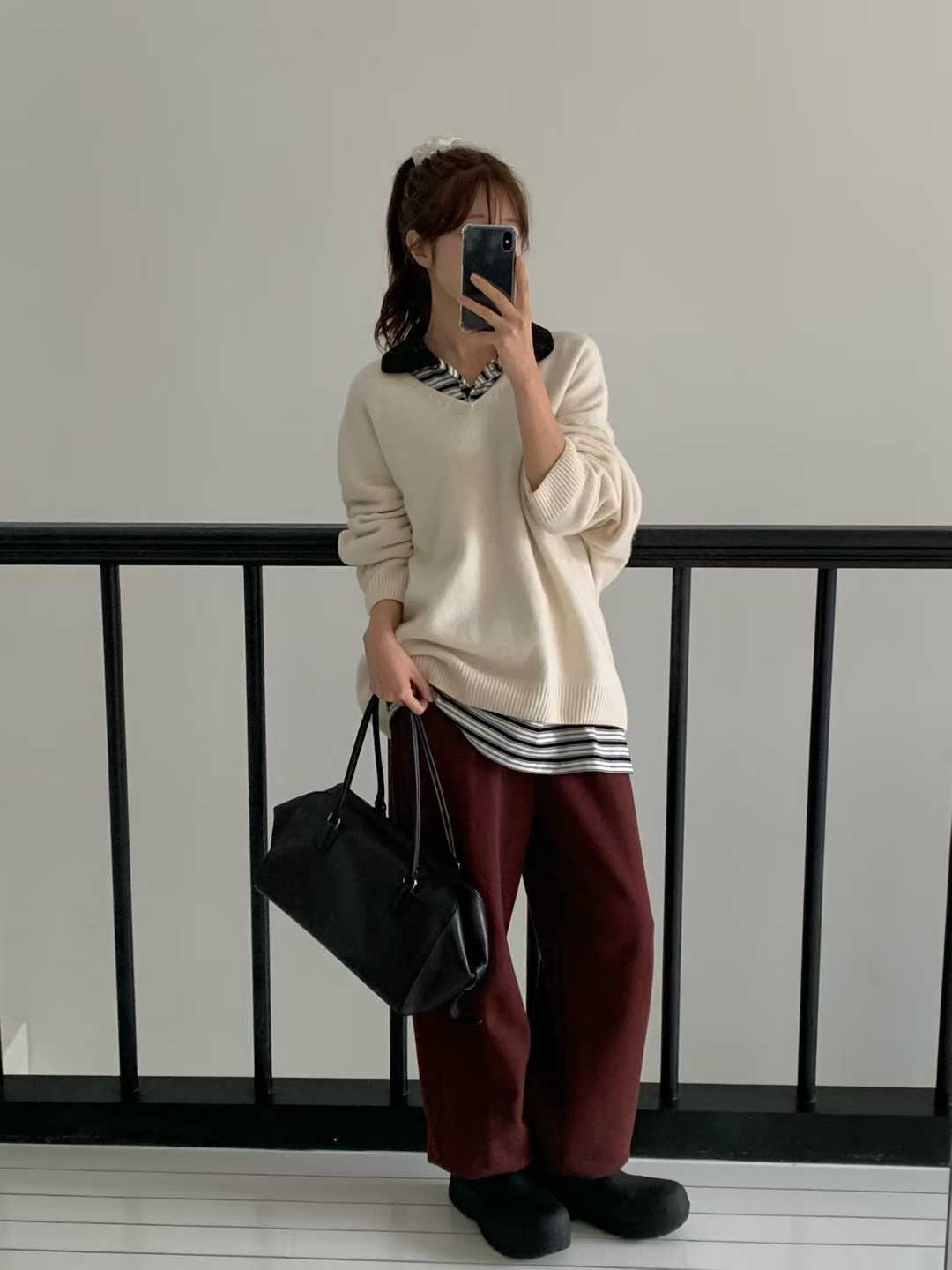 B07.小V家必備V領5%CASHMERE毛衣