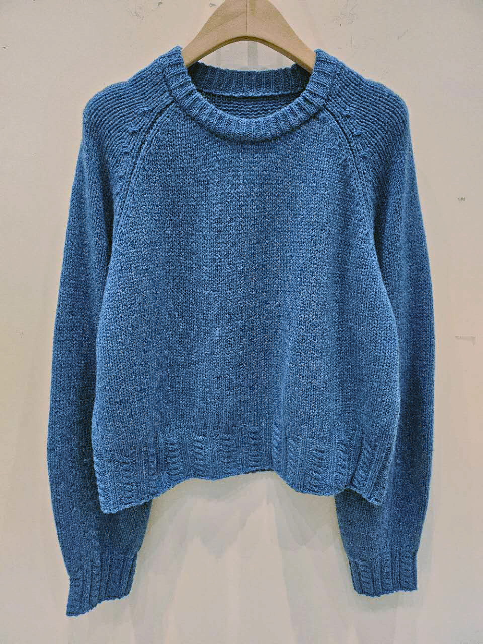 B41.星星家亮眼甜色100%羊毛圓領毛衣