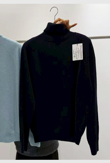 B73.質感家簡約無縫翻領針織