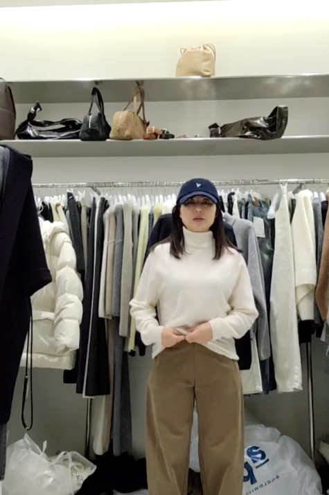 B73.質感家簡約無縫翻領針織