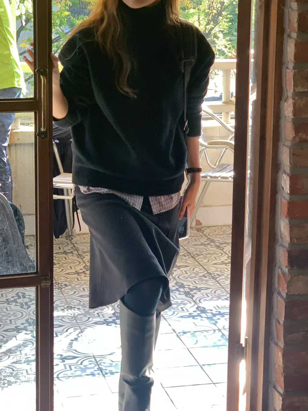 B65.大V家淡雅5%CASHMERE無縫高領毛衣