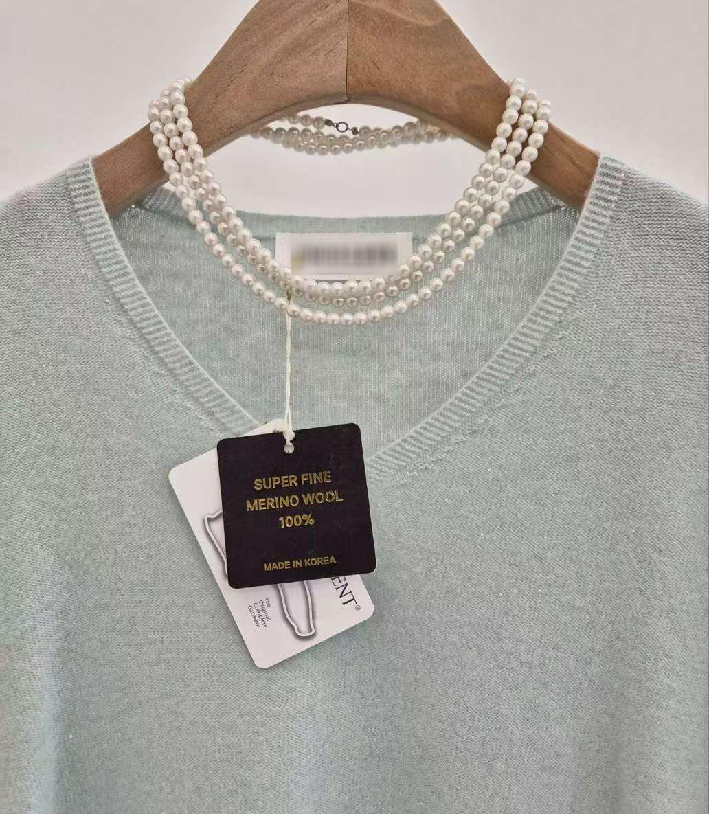 B80.可可家V領溫柔風毛衣