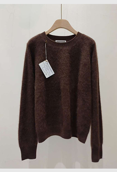 B94.可可家秋冬圓領多彩毛衣