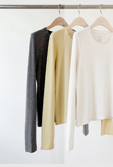 A51.顏值家圓領素色長袖TEE