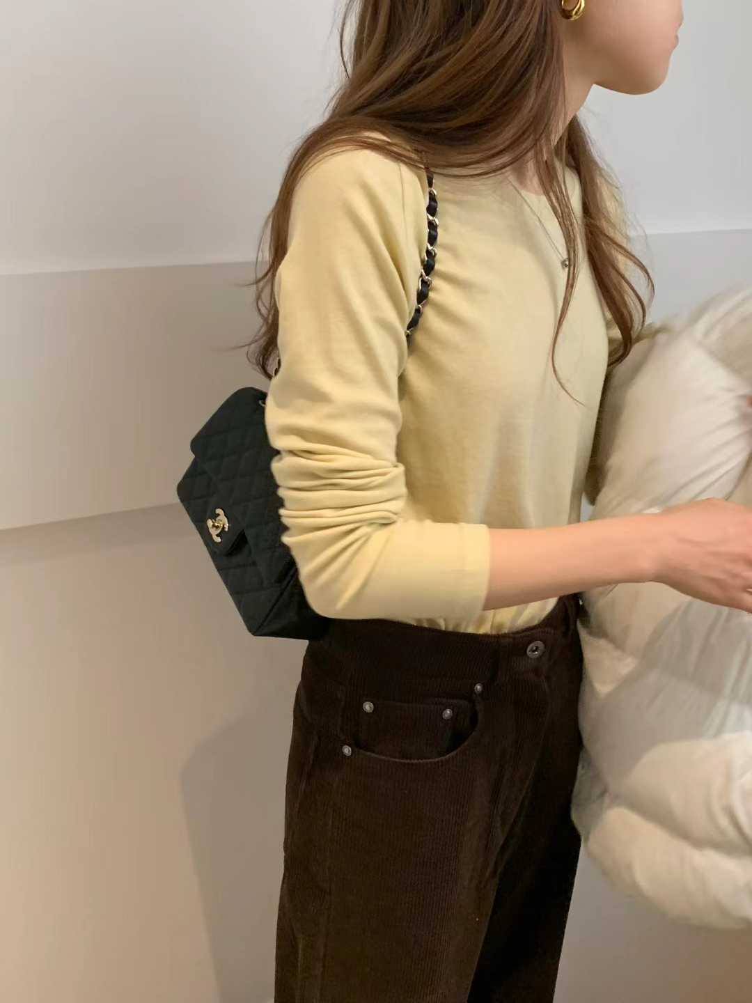 A51.顏值家圓領素色長袖TEE