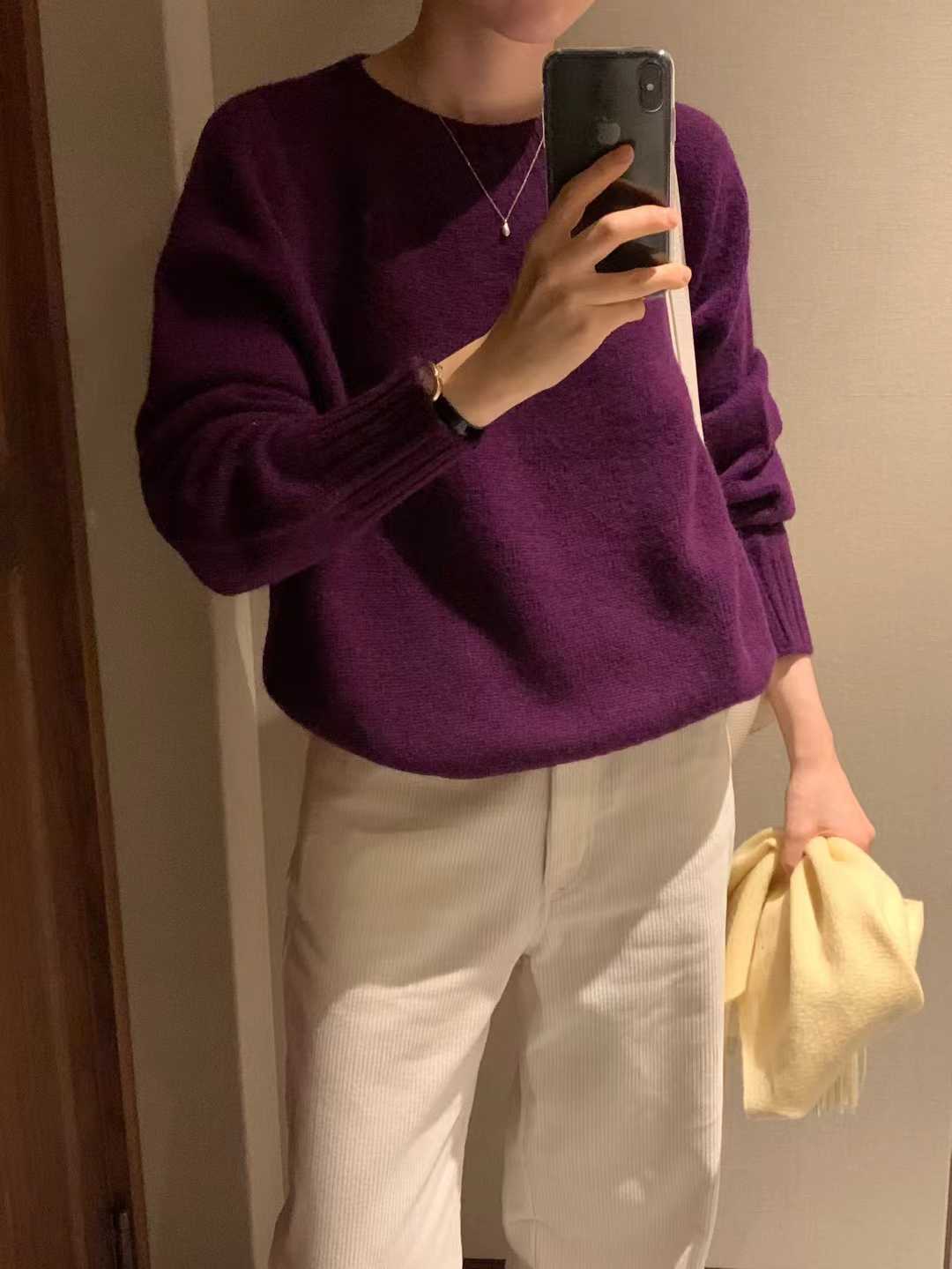 B33.顏值家亮眼100%WOOL毛衣