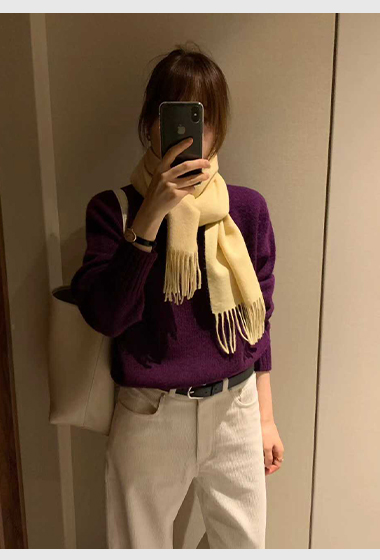 B33.顏值家亮眼100%WOOL毛衣