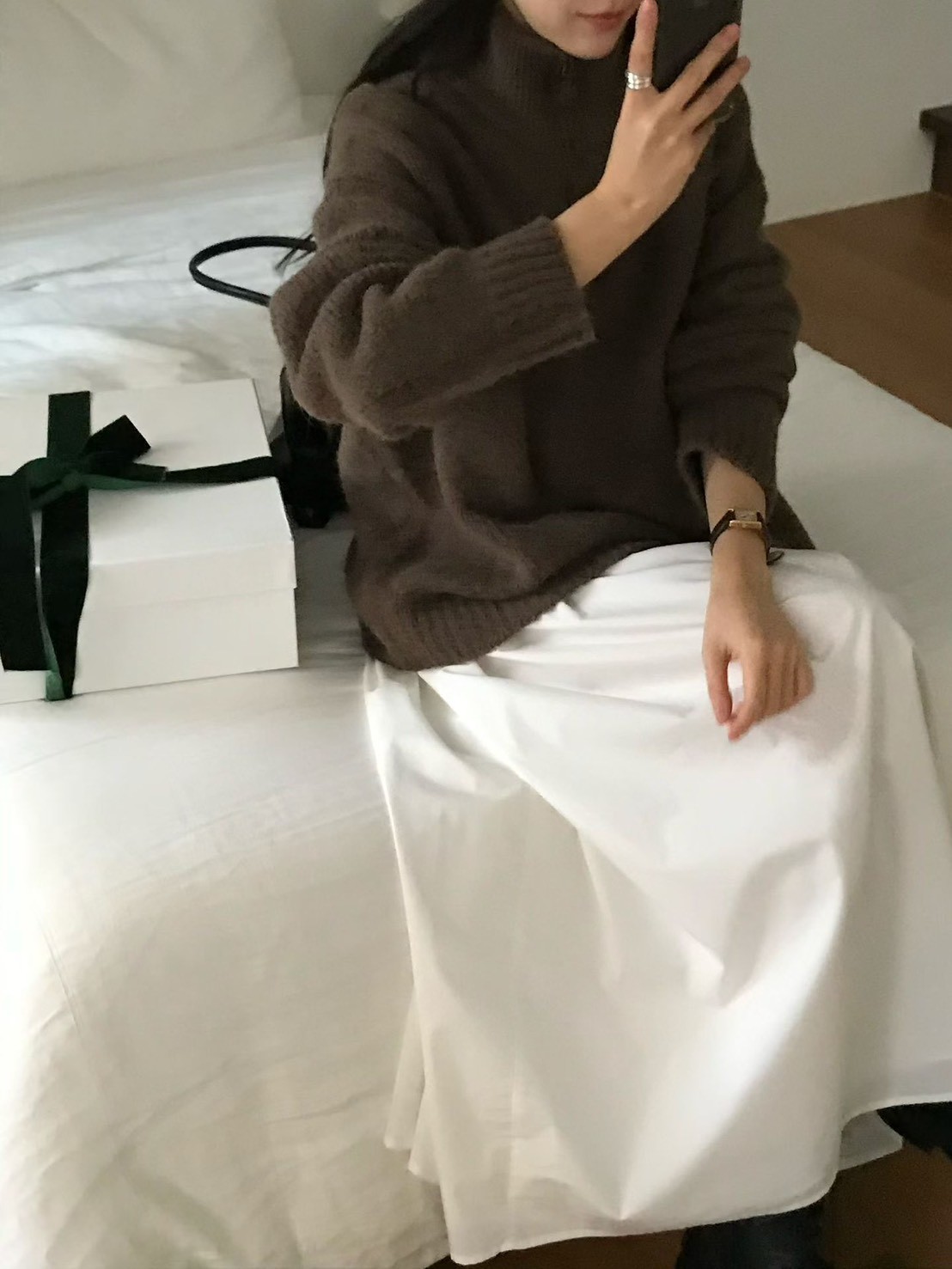 A11.小V家半門襟拉鍊立領毛衣