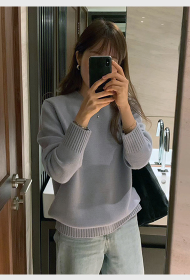 A52.顏值家100%WOOL圓領毛衣