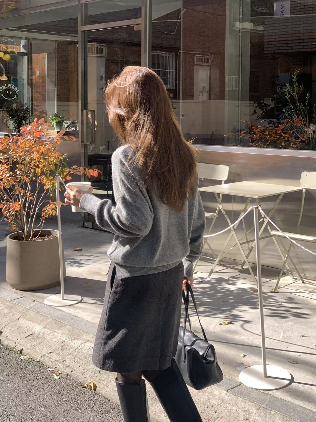 A32.大V家狐狸毛一字美肩毛衣