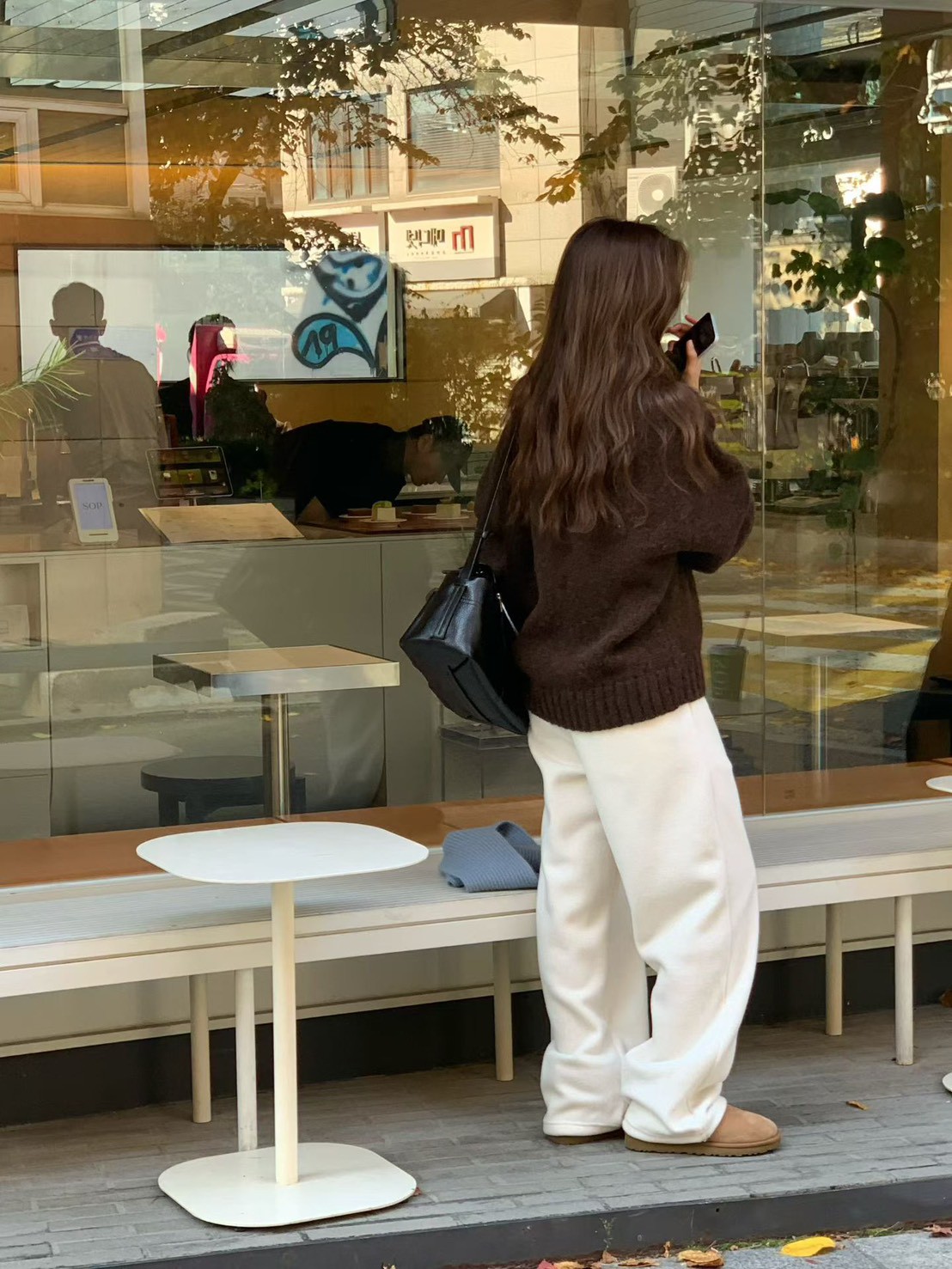 A26.大V家圓領柔美駝羊毛衣