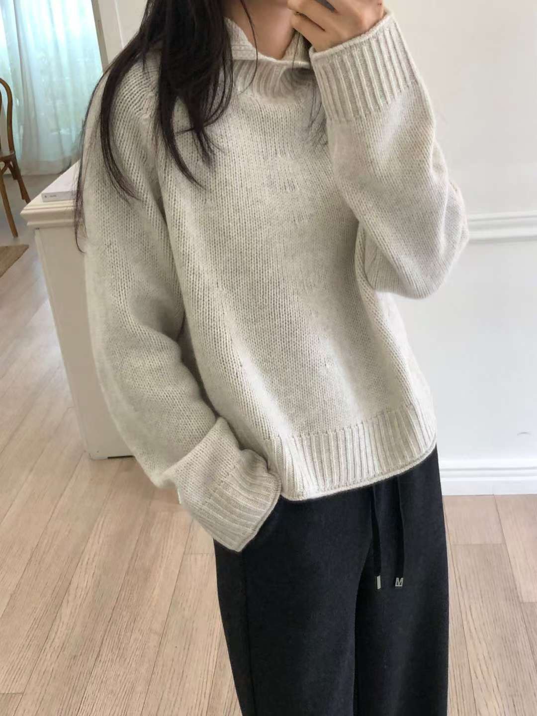 A96.星星家保暖100%Wool連帽毛衣