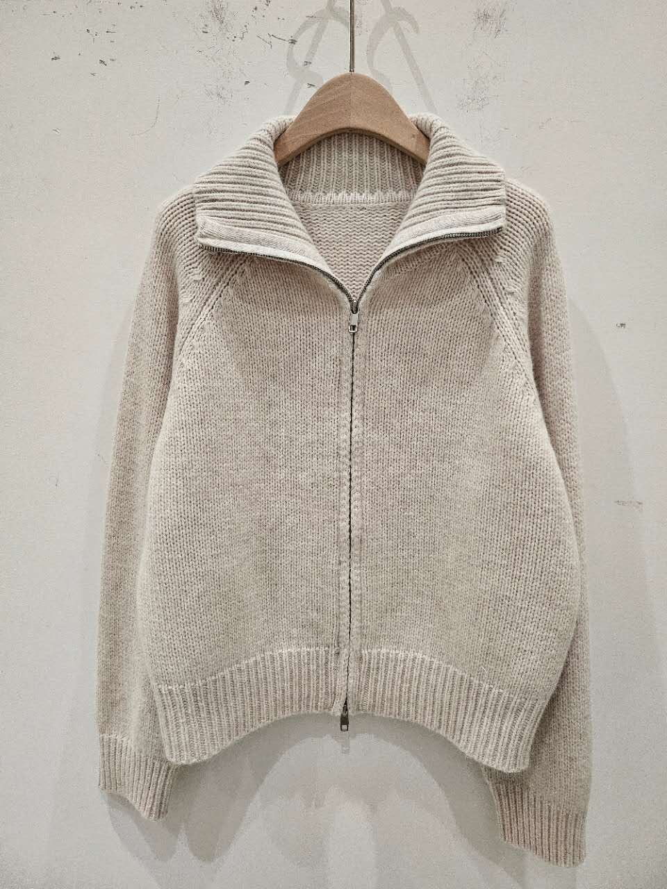 A103.星星家冬日浣熊混紡拉鍊外套