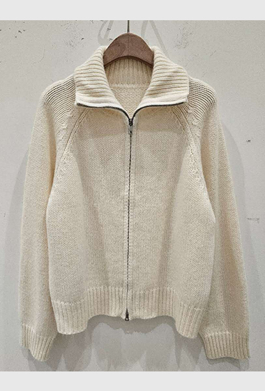 A103.星星家冬日浣熊混紡拉鍊外套