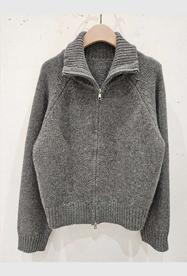 A103.星星家冬日浣熊混紡拉鍊外套